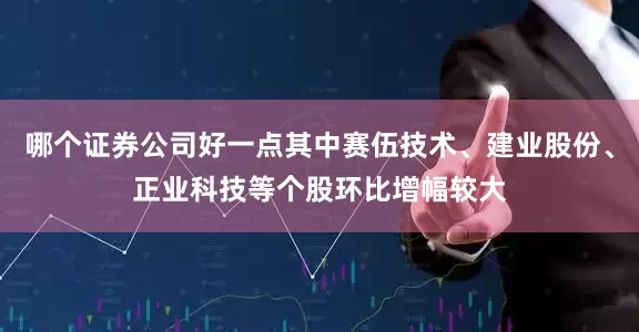 哪个证券公司好一点其中赛伍技术、建业股份、正业科技等个股环比增幅较大
